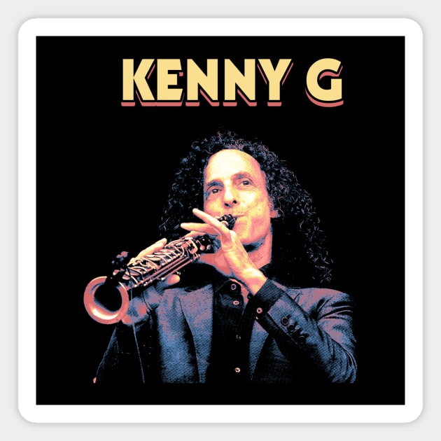 Kenny G Saxophone Magnet by Bakul Jenang